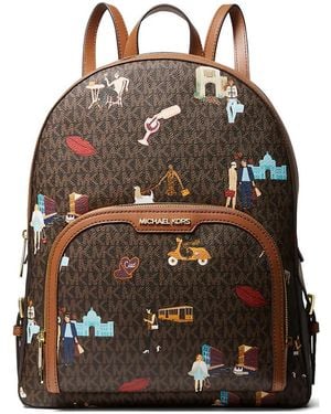 Michael Kors Large Jaycee Jet Set Girls Backpack - Brown