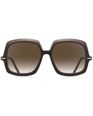 Silhouette Dora Two Iconic Shades Square-Frame Sunglasses - Grey