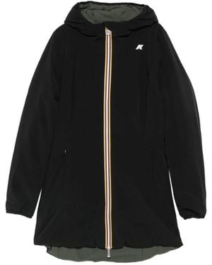 K-Way Reversible Hooded Coat - Black