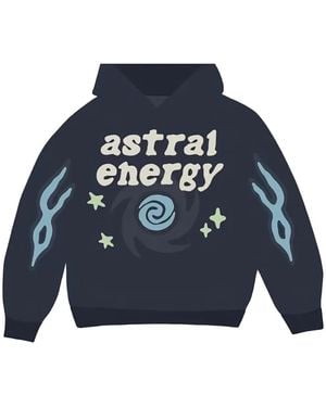 BROKEN PLANET Astral-Print Hoodie - Blue