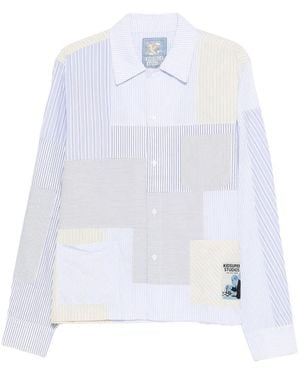 Kidsuper Striped-Pattern Shirt - White