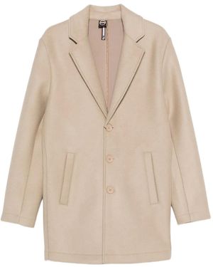 Colmar Cappotto Con Revers A Lancia A Bottoni - Neutro