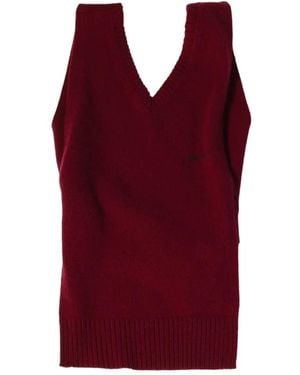 Miu Miu Cashmere Knit Vest - Red