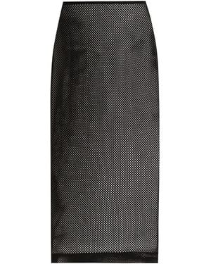 Dolce & Gabbana Mesh Pencil Skirt - Black