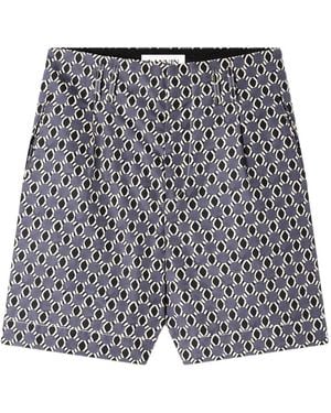 Lanvin Shorts Met Patroon - Grijs