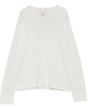 Max Mara Langärmeliger Pullover - Weiß