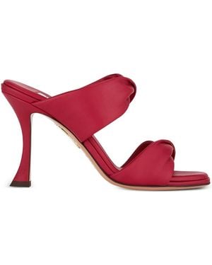 Aquazzura ツイストストラップ サンダル - ピンク