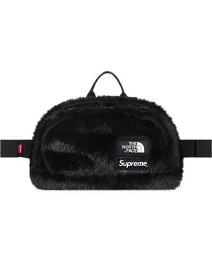 Supreme X The North Face Faux-Fur Belt Bag - Black