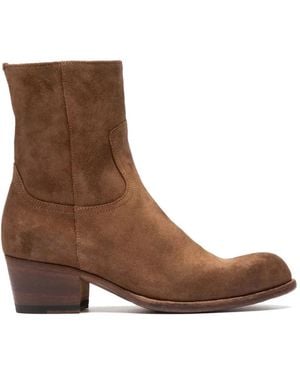 Officine Creative Wade Zip Leather Boots - Brown