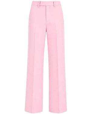 Liu Jo Pressed-Crease Palazzo Trousers - Pink