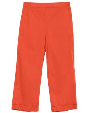 Liviana Conti Elasticated-Waistband Trousers - Red