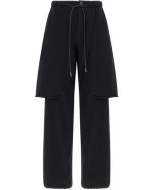 Sacai Trompe L'Oeil Layered-Design Trousers - Blue