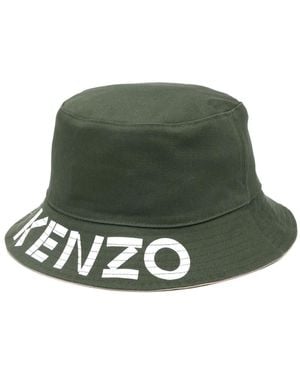 KENZO Wendbarer Graphy Fischerhut - Grün