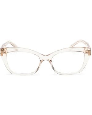 Saint Laurent Cat-Eye Glasses - Natural