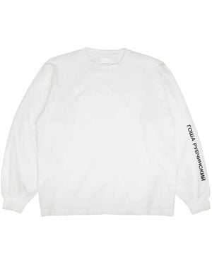 Gosha Rubchinskiy Logo-Print Oversized T-Shirt - White