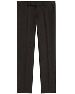BOSS Hose Mit Schmalem Schnitt Aus Schurwolle - Schwarz