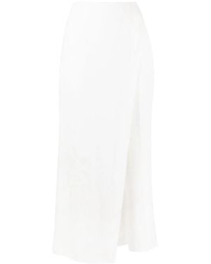 Undercover Fitted-Waistline Long Skirt - White