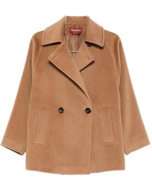 Max Mara Double-Breasted Jacket - Brown