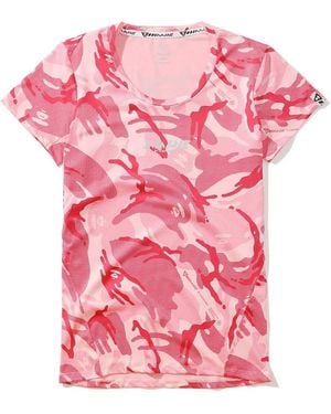 Aape By A Bathing Ape Camouflage-Print Logo T-Shirt - Pink