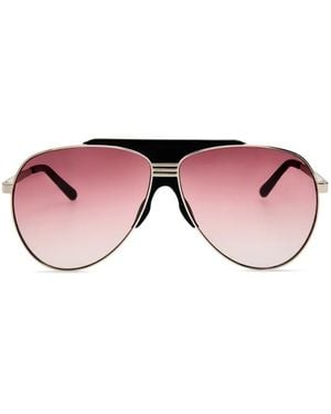 Linda Farrow Amelia Browline Sunglasses - Pink