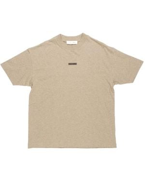 Fear Of God Logo-Print T-Shirt - Natural