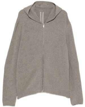 Rick Owens Zip-Up Hoodie - Grey