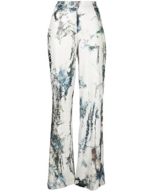 Saiid Kobeisy Sequin Embellished Trousers - White