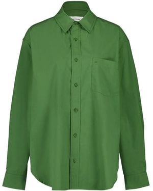Matteau Camisa Con Bolsillo Y Botones - Verde