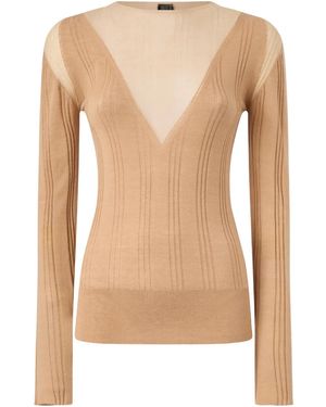 Pinko Ribbed Top - Natural