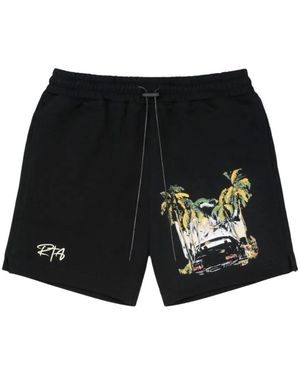 RTA Shorts Clyde Con Stampa - Nero