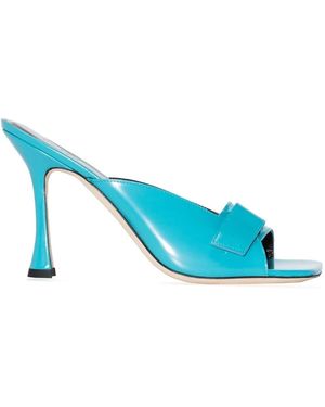 BY FAR Open-Toe Stiletto-Heel Sandals - Blue