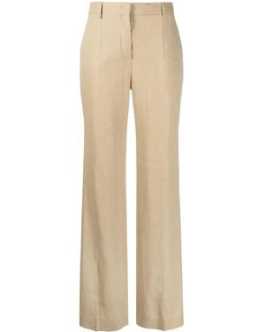 Alberta Ferretti Straight Leg Trousers - Natural