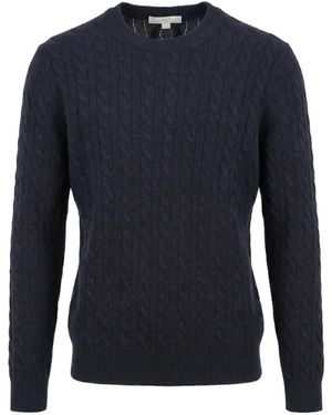 Malo Cable-Knit Cashmere Jumper - Blue