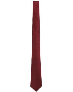 Giorgio Armani Silk Tie - White