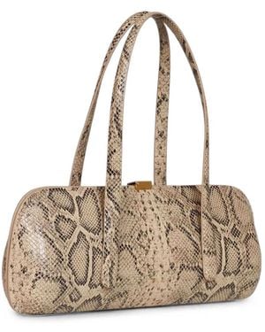 Mugler Bolso Aurora Con Motivo De Piel De Serpiente - Neutro