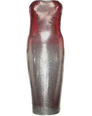 Rabanne Naomi Kleid mit Kettengeflecht - Lila
