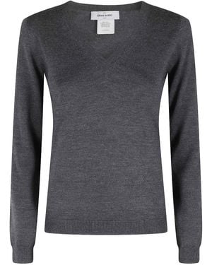 Gran Sasso Haut À Col V - Gris