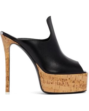 The Attico Irmelin Platform Sandals - Black