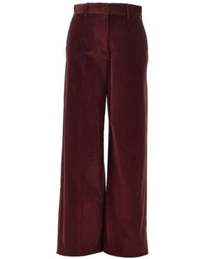 Weekend by Maxmara Corduroy Straight-Leg Pants - Purple