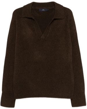 arch4 Mr Clifton V-Neck Jumper - Brown