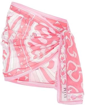 PUCCI Jupe À Imprimé Abstrait - Pink