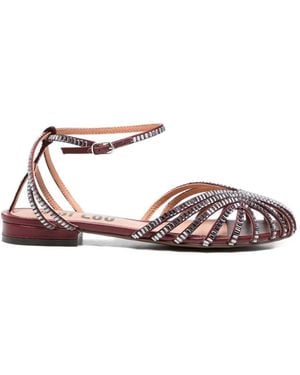 Bibi Lou Embellished Strap Sandals - Pink
