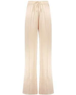 Herno Drawstring-Waist Flared Pants - Natural