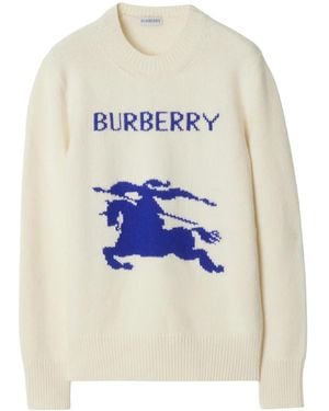 Burberry Pullover Ekd Aus Wolle Und Kaschmir - Blau