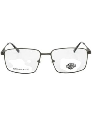 Harley Davidson Gafas Con Montura Rectangular - Blanco