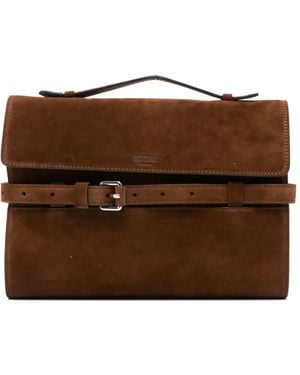 Moschino Buckled clutch bag - Braun
