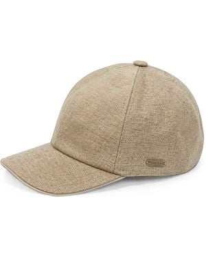 Tombolini Logo-Plaque Baseball Cap - Natural