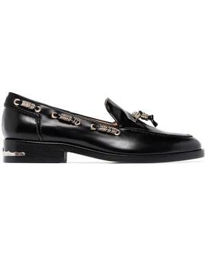 Toga Polido Ring-Embellished Loafers - Black