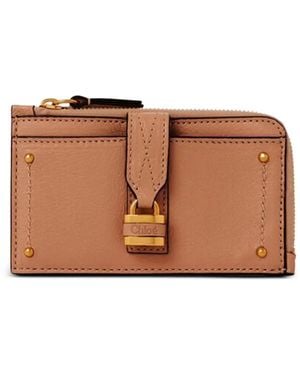 Chloé Paddington Zip Card Wallet - Brown