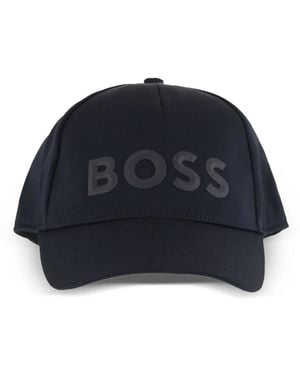 BOSS GREEN HUGO BOSS Embossed-Logo Baseball Cap - Blue